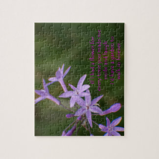 Photo of Dainty Purple Flowers created as a puzzle