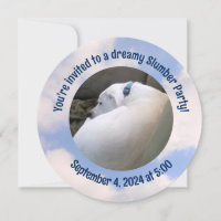 Photo of Dog Sleeping Slumber Party Invitation