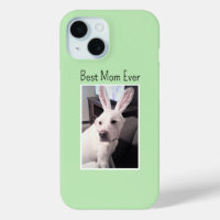 Photo of Dog Wearing Bunny Ears Best Mum Ever Sage