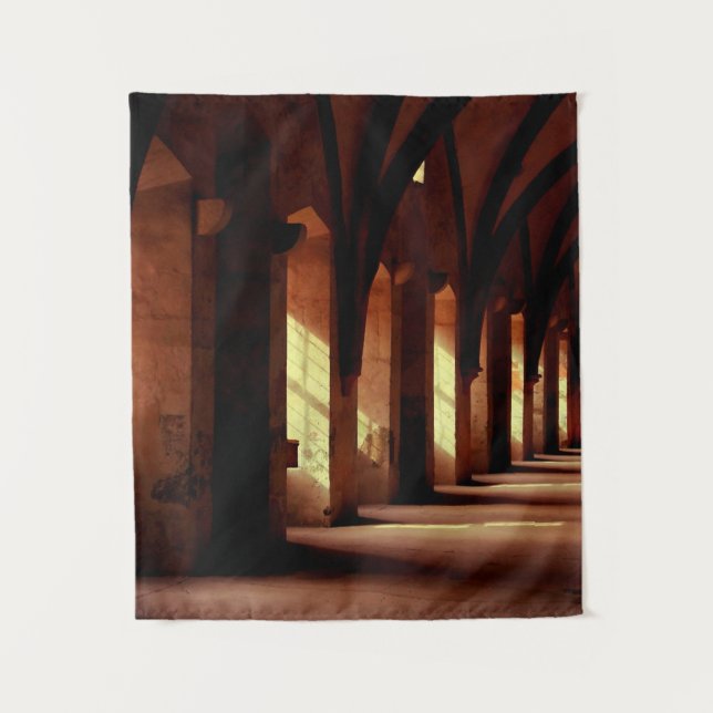 Photo of empty hallway tapestry (Front)