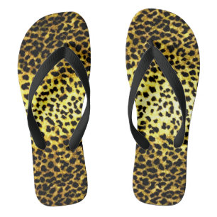 Photo of Faux Leopard Fur Print Wallpaper Thongs