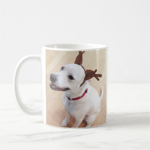 Photo of Funny Reindeer Dog Christmas Coffee Mug