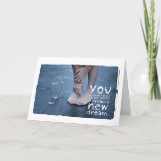photo of girl in bare feet Greeting Card