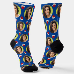 Photo of Girlfriend For Boyfriend Blue Christmas Socks