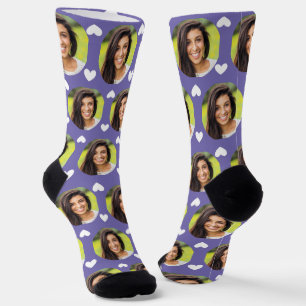 Photo of Girlfriend For Boyfriend Periwinkle Heart Socks