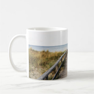 PHOTO OF GRAY WOODEN BRIDGE COFFEE MUG