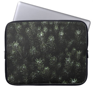 Photo of green fir plant laptop sleeve