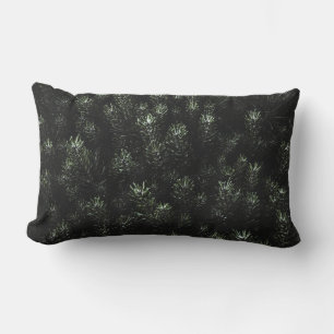 Photo of green fir plant lumbar cushion