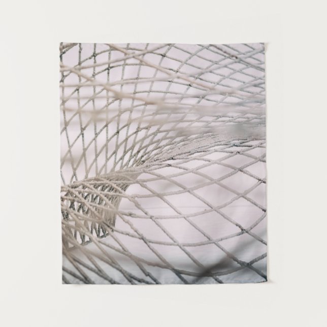 Photo of grey net tapestry (Front)
