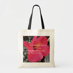 Photo of Hibiscus Special Treasure Bible Verse Tot Tote Bag