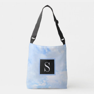Photo of Light Blue Cloudy Sky with Single Initial Crossbody Bag