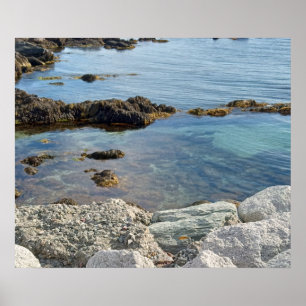 Photo of Low Tide Translucent Atlantic Ocean Poster