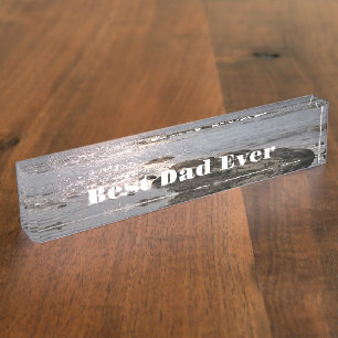 Photo of Ocean Rocky Shore Best Dad Ever Nameplate