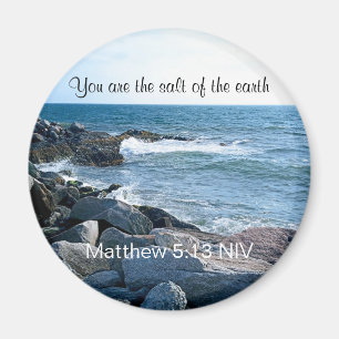 Photo of Ocean Salt of the Earth Bible Verse Magnet