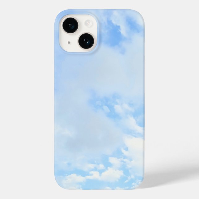 Photo of Peaceful Light Blue Sky Simple Case-Mate iPhone Case (Back)