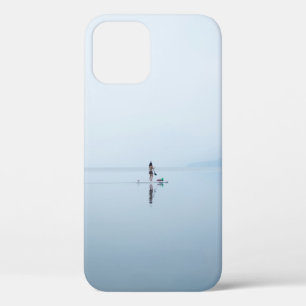 PHOTO OF PERSON ON CALM BODY OF WATER iPhone 12 CASE