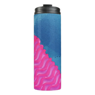 Photo of pink inflatable toy thermal tumbler