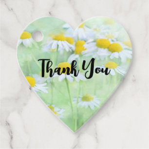Photo of Pretty Daisies in a Field Thank You Favour Tags