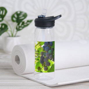 Photo of Purple Grapes Gospel of John Bible Verse Water Bottle