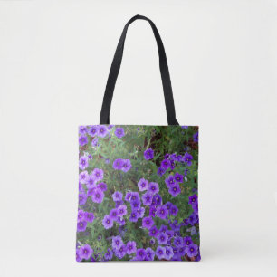 Photo of Purple Phlox flowers on a Tote Bag