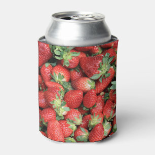 Photo of Red Juicy Strawberries Can Cooler