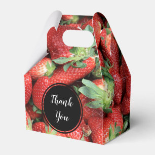 Photo of Red Juicy Strawberries  Thank You Favour Box