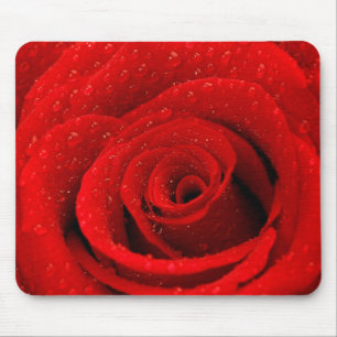 Photo of Red Rose Background Mouse Pad