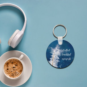  Photo of snowflakes keychain