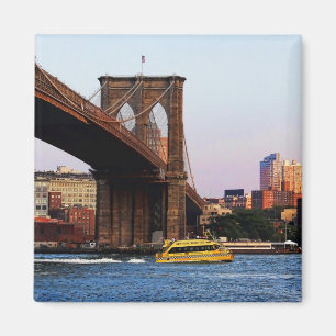 Photo of the Brooklyn Bridge in NYC Magnet