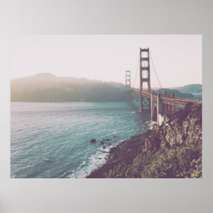 Photo of the Golden Gate Bridge in San Francisco Poster