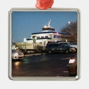 Photo of The Spirit of Philadelphia Cruise Ship Metal Ornament