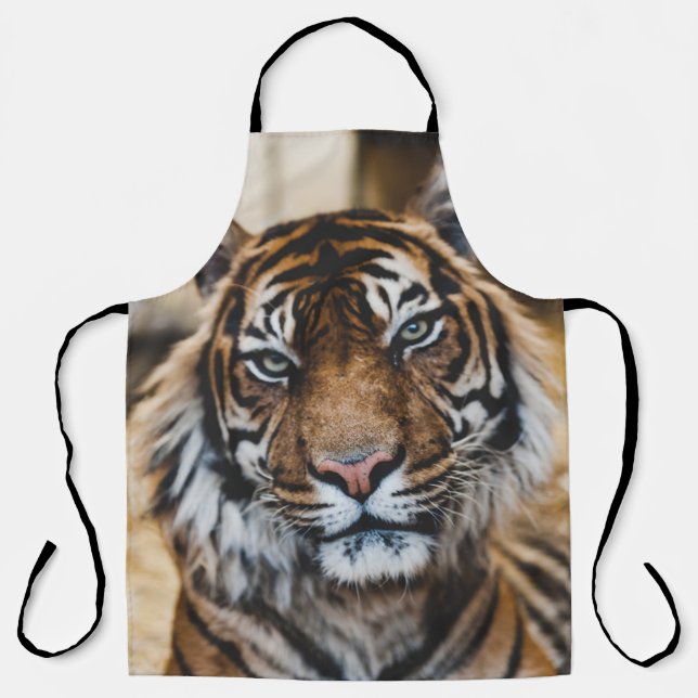 PHOTO OF TIGER'S FACE APRON (Front)
