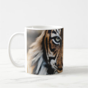 PHOTO OF TIGER'S FACE COFFEE MUG