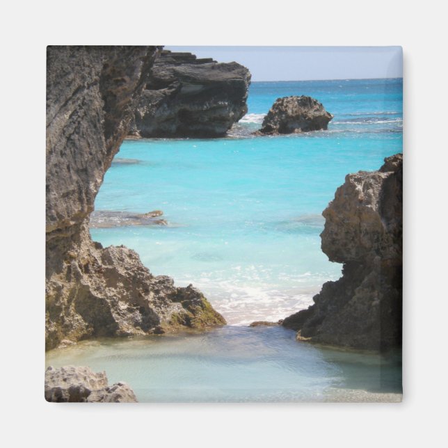 Photo of Tropical Island Coast & Sea Magnet (Front)