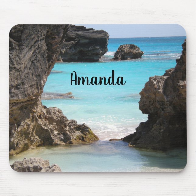 Photo of Tropical Island Coast & Sea Mouse Pad (Front)