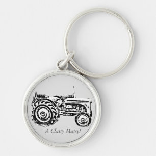 photo of vintage Grey massey fergison tractor Key Ring