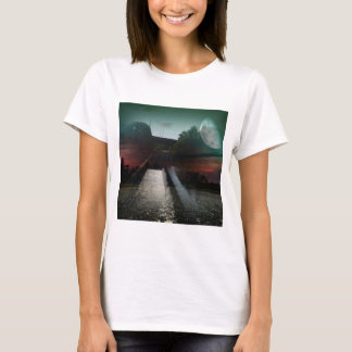 Photo of water bridge in the moonlight t-shirt