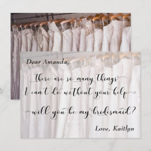 Photo of Wedding Gowns, Will You Be My Bridesmaid? Invitation