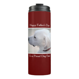 Photo of White Labrador Retriever Mix Cute Profile Thermal Tumbler