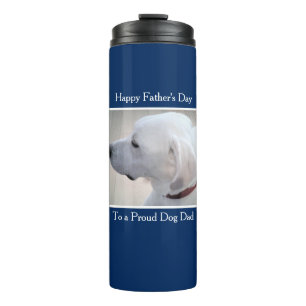 Photo of White Labrador Retriever Mix Cute Profile Thermal Tumbler