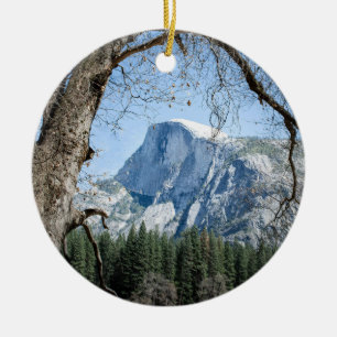 Photo of Yosemite's Half Dome Ceramic Ornament