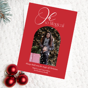 Photo Oh So Magical Christmas Holiday Card
