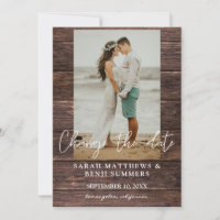 Photo on Wood Change the Date