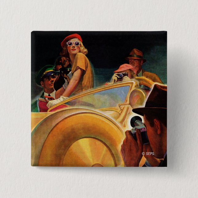 Photo Opportunity 15 Cm Square Badge (Front)