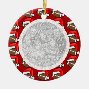 Photo Ornament - Christmas football