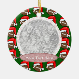 Photo Ornament - Christmas football