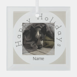 Photo ornament in glass HAMbyWG