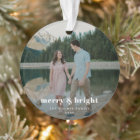 Photo Ornament | Merry and Bright Couple Christmas