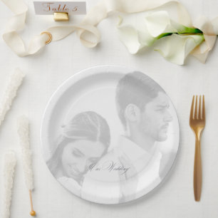 Photo Our Wedding Reception Paper Plate