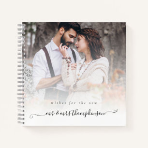 Photo Overlay Script Heart Wedding Guest Book